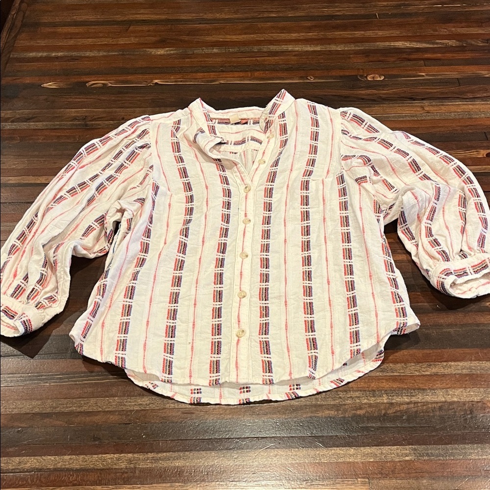 Pilcro Embroidered La Bella Femme Blouse